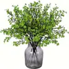 Gipsófila de 5 Ramas Bodas Flores Artificiales, Flores de Cera, Flores Falsas, Flores de Seda, Decoración del Hogar, Arreglos Florales, Flores Artificiales Transfronterizas