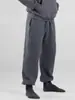 Conjunto de Moletom de Algodão Bordado Conforto Transfronteiriço Hoodie Oversize para Casal Calça de Moletom Casual Solta Atacado