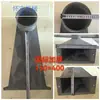 Calha de chuva de ferro fundido com dreno lateral, tipo 87, calha de chuva de parapeto com entrada lateral, ralo de chão de boca redonda espessada com dreno lateral, funil de passagem de parede.