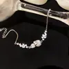Pulseira Minimalista de Pedra Olho de Gato Redonda em Formato de Coração, Flor, Cabacinha, Pulseira de Luxo Leve de Nicho, Joia Moderna e Versátil