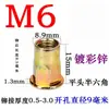 Tuercas remachables galvanizadas, tuercas de zinc con recubrimiento de color y cabeza plana con nervaduras verticales, tuercas de cabeza redonda con superficie moleteada, M3-M12, cabeza redonda, a prueba de óxido, y diseñadas para un apriete manual fuerte