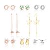 Pendientes de Plata de Ley 925 Soporte Vacío para Mujer Plata Antigua Arena Dorada Retro Soporte para Pendientes DIY Pendientes de Perla de Cera de Abeja Soporte Vacío