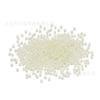 Cuentas de arroz de vidrio hechas a mano, pequeñas cuentas de arroz, espaciador de vidrio blanco, joyería de cuentas, accesorios de material de joyería de cuentas