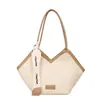 Bolso de Paja Tejida para Mujer Gran Capacidad 2025 Nuevo Verano Versátil Bolso de Hombro Textura Popular Bolso Tote para Viajes Diarios