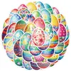 50 pegatinas nuevas de conejito de Pascua para teléfono móvil, vaso de agua, decoración de coche, pegatinas impermeables, pegatinas creativas para estudiantes