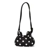 2026 Verano Nuevo Estilo Coreano Bolso de Mujer de Lunares con Cordón Bolso de Hombro para Viajar Bolso de Mano de Alto Valor Nicho