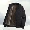 Jaqueta acolchoada com capuz grossa para o início do inverno para homens, corte solto, casaco de algodão quente, estilo casual, versátil, moderno e que afina a silhueta