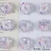 Novo Estilo Glitter Fino Gradiente Duas Cores Flor Rosa Amor Verdadeiro Contas Soltas DIY Pulseira com Contas Colar Brinco Acessórios Materiais
