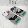Fábrica de Origen Gato Negro Globo Manzana Peculiar 15 Funda para Teléfono iPhone 18 Pro Max Espejo Anti-Caídas Cubierta Protectora