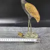 Adornos Antiguos de Tortuga y Grulla con Dorado para Cumpleaños de Personas Mayores Decoración para Sala de Estar China Adornos para el Hogar