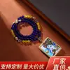 Pingente Thangka da Tara Branca Estilo Xizang com Contas de Vidro e Corda Trançada, Colar Thangka Artesanal Estilo Étnico