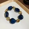 Pulseira Europeia e Americana Transfronteiriça de Pérolas com Contas Acrílicas, Pulseira de Estilo Étnico Retrô, Luxo Leve, Fashion, Joia de Mão Simples e Versátil