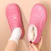 Botas de lluvia elegantes y cálidas, diseño de tubo corto, con forro fijo de felpa, que aumentan la altura, impermeables, adecuadas para mujeres, uso en la cocina, suela gruesa y antideslizantes