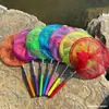 Rede de mergulho pequena infantil balde pequeno dobrável colorido rede para insetos rede para borboletas rede de bolso para pegar insetos rede de pesca pequena telescópica de aço inoxidável