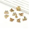 Venda Direta da Fábrica Acessórios para Roupas Rebites Decorativos Liga Studs Borboleta de Cabeça Alta com Placas de Base Grande Estoque Desconto