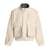 Jaqueta Estilo Old Money Retrô para Homens e Mulheres no Outono Nova Jaqueta com Design de Costura Espinha de Peixe Cleanfit Top Solto