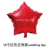 Globos de Estrella de Cinco Puntas de 18 pulgadas, Globos de Corazón de Papel de Aluminio, Globos al por Mayor de Fábrica Original con Diseños Impresos para Decoración de Ambiente