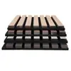 Paneles Absorbentes de Sonido de Tiras de Madera Personalizados, Paneles Aislantes de Sonido, Decoración de Pared de MDF con Chapa de Madera, Paneles de Rejilla Aislantes de Sonido, Absorción de Sonido en Lote de Fábrica para Exportación