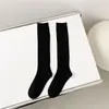 Calcetines de otoño e invierno para mujer, calcetines de pierna de punto de doble aguja, calcetines de rodilla de moda, calcetines de color liso, calcetines largos casuales para niños