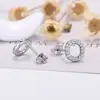 Pendientes de plata S925 con pasador Initiales coreanas 26 letras pendientes de circonita pendientes de frontera initiales pendientes de letra mayúscula