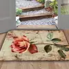 Nueva alfombra de piso de terciopelo de cristal con diseño de gatito vintage para uso doméstico, resistente a la suciedad, resistente al desgaste, fácil de mantener, alfombra a prueba de polvo y antideslizante para la entrada
