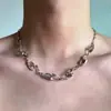 Nuevo collar metálico irregular de moda europea y americana para hombre, cadena de clavícula de aleación moderna, accesorios transfronterizos para hombre
