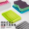 Rack de Silicone Mais Popular da Amazon para Armazenar Sabonete Caixa de Sabonete Bandeja Caixa de Sabonete Suporte de Sabonete Rack Drenante Antiderrapante