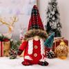 Decorações de Natal Vermelho Faceless Doll Ornamentos Santa Gnomes Atmosfera Decoração Goblin Toy