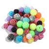 AB colorido contas de diamante diy acessórios de jóias resina chiclete contas artesanais contas soltas contas 5/bag