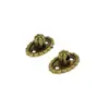 Accesorios para Asa Caja de Regalo sin Clavos Asa Caja de Madera Asa Cajón Pequeño Vintage Asa Caja de Vino Accesorios de Bronce