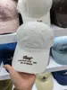 Gorra de Béisbol Azul Desgastada Estilo Retro Americano Nueva Llegada Primavera para Mujer Versátil Ampliada Profundizada Bordado de Letras Agujero Gorra de Pato