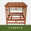 Escritorio para tareas de fogata mesa de madera para fogata mesa con caja de fuego tamaño pequeño mesa de fogata mesa de fogata madera para uso doméstico