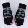 Guantes para Hombres y Mujeres Cálidos a Prueba de Frío Invierno Terciopelo Guantes Pantalla Táctil Tejidos Lana Equitación Ciervo Guantes Navidad