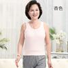 Chaleco de Algodón para Mujeres de Mediana Edad y Ancianas Sudadera sin Mangas para Madre Talla Grande Chaleco de Ropa Interior Corto de Algodón Verano