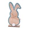 Nuevas artesanías de madera de Pascua con forma de conejo, adornos sencillos de decoración de madera para el hogar de estilo nórdico.
