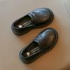 Zapatos de vestir sencillos para niños, Zapatos pequeños de cuero para niños, Zapatos pequeños de cuero de color liso estilo británico de verano para niños, Zapatos para niños medianos y grandes 3-12