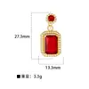 Design de Nicho Transfronteiriço Europeu e Americano Moda Criativa de Ponta Caixa de Fotos com Gota de Óleo Colorida Pingente de Colar Banhado a Cobre Dourado para Mulheres