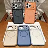 Adaptable al Instante a la Funda para Teléfono Apple 17 Pro Max con Atracción Magnética Tipo Piel, Funda con Protección de Lente tipo Armadura para iPhone 16, 15 y 14
