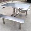 Mesa y Sillas para Comedor Exterior con Sombrilla, Mesa para Comedor Exterior, Entrada de Tienda de Conveniencia Supermercado, Combinación de Mesa y Silla de Una Pieza, Mesa y Sillas para Comedor de Agua de Azúcar