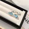 Pendientes Festivos de Colores Bloqueados Frescos Estilo Coreano Aguja de Plata, Suaves y Elegantes, Versátiles para el Trabajo Diario, Pendientes Colgantes Exquisitos y Lindos