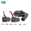 Conector de carga de batería de litio para vehículo eléctrico, incluyendo partes macho y hembra, cable de carga y enchufe del cargador