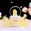 Nuevo Producto Transfronterizo: Bola de Nieve y Muñeco de Nieve de Cristal Mini Regalo de Vacaciones de Año Nuevo Adorno Brillante de Escritorio
