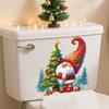 Pegatinas de Gnomo Navideño Ofer 2025 para Inodoro Pegatinas Decorativas para Baño Transfronterizas Pegatinas para Inodoro