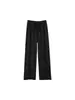 Calça de Lã de Ovelha para Primavera, Outono e Inverno, Macia e Confortável, Perna Reta Estreita e Perna Larga Fluida para Mulheres, Calça de Moletom Estilo Preguiçoso