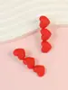 2 acessórios de resina para o Dia dos Namorados de crianças de tamanho pequeno e médio, presilha de cabelo, presilha de coração de pêssego, acessório de cabelo, presilha para franja, presilha lateral