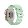 Adecuado para correas de Apple Watch, correas de Ultra Watch, correas de reloj deportivo S11, correas de silicona transpirables con agujeros tipo océano para Apple