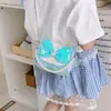 Nova Bolsa Transversal de Princesa Infantil para Meninas com Laço, Bolsa de Ombro Versátil e Leve, Bolsa de Mão Fofa com Pérolas, Transfronteiriça