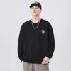 2026 Nuevo Otoño/Invierno Capa Interior Capa Base Superior para Hombre Casual Americano Holgado Cuello Redondo Versátil Sudadera Moda para Hombre