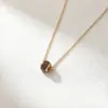 Estilo Europeu e Americano Preço Especial Aço Titânio Ouro Rosa Alta Qualidade Preservação de Cor Borla Cinturinha Moda Corrente Clavicular para Mulheres