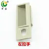 Manija de plástico para casillero de personal manija de gabinete manija de archivador manija oscura manija de gabinete de puerta corrediza hebilla de plástico con orificio para cerradura manija